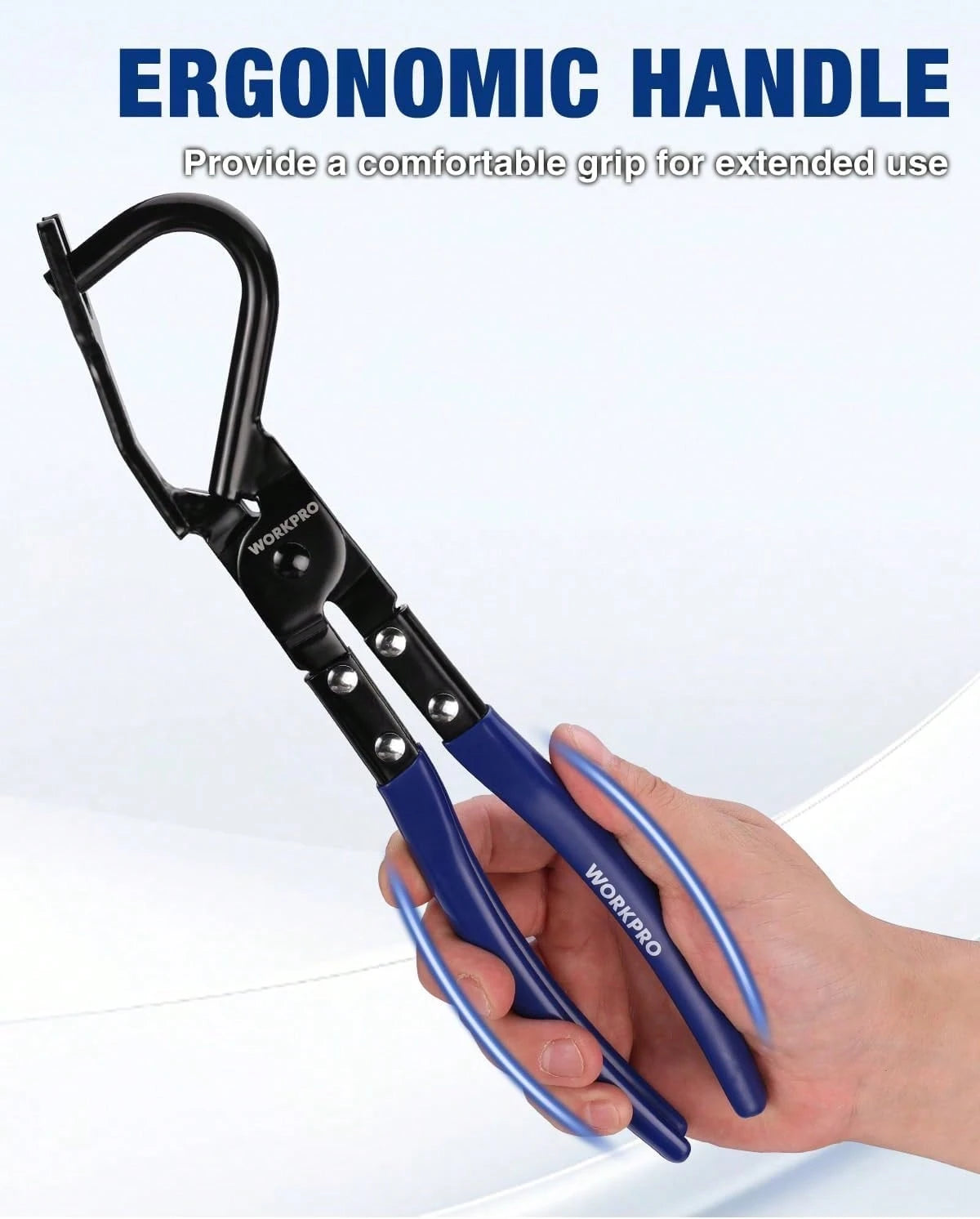 WORKPRO Exhaust Hanger Removal Tool With 4 Rubber Hangers, Red| Exhaust Hanger Pliers For Car &Amp; Truck Rubber Exhaust Hangers Muffler Hanger, For