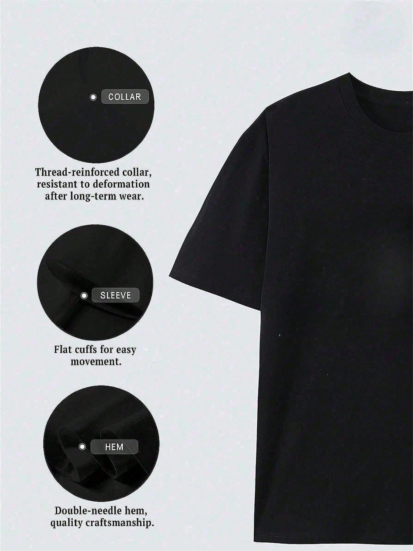 World Yours Tony Money Power Respect Men's Printed Cotton T-Shirt, Y2K Style American Anime Design, Casual Short Sleeve Crew Neck, Soft
