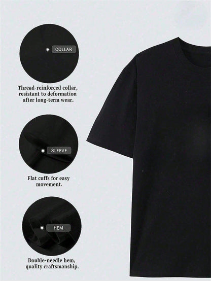World Yours Tony Money Power Respect Men's Printed Cotton T-Shirt, Y2K Style American Anime Design, Casual Short Sleeve Crew Neck, Soft