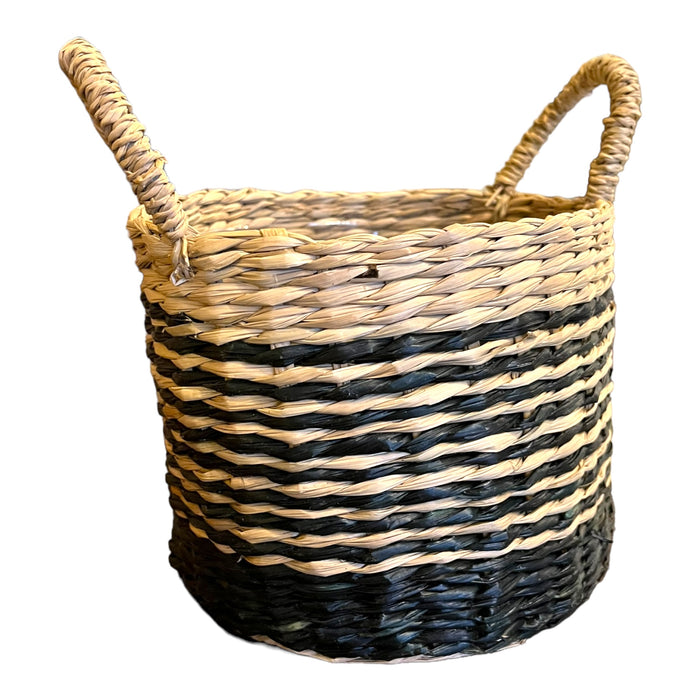 Woven Black / Tan Basket