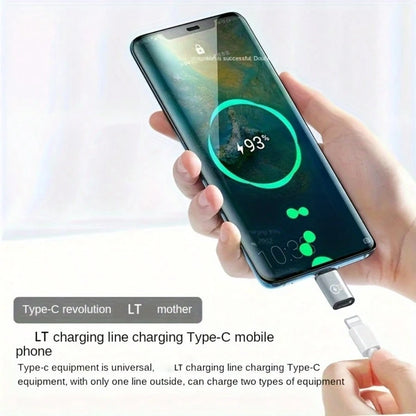 Wowssyo 2pcs/4pcs Pack/ Charging And Data Transfer Adapter, Port To Type-C Port, Type-C Connector To Port, Phone OTG Adapter (Supports Charging And Transfer Only, Not Earphone Adapter)