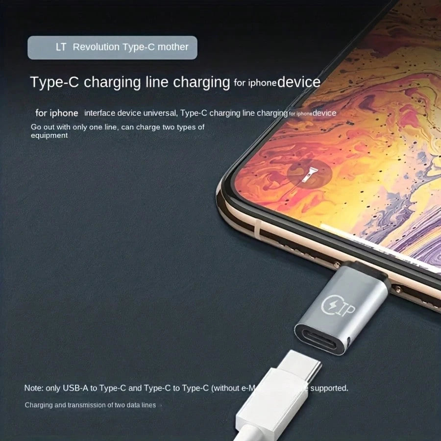 Wowssyo 2pcs/4pcs Pack/ Charging And Data Transfer Adapter, Port To Type-C Port, Type-C Connector To Port, Phone OTG Adapter (Supports Charging And Transfer Only, Not Earphone Adapter)