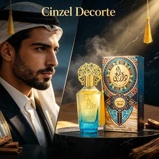 YCXF Arabian Men's Perfume 100ml- Luxurious Middle Eastern Eau De Parfum Spray, Long-Lasting Floral Scent, Decorative Floral Pattern Bottle, Romantic Gift For Him