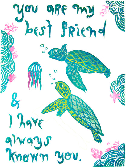 You Are My Best Friend Greeting Card 6-Pack Inspired By Music