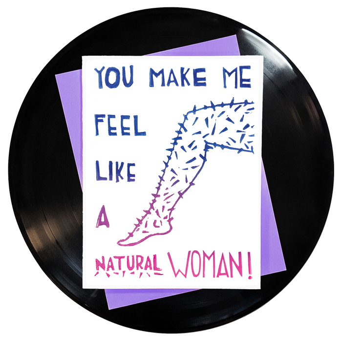 You Make Me Feel Like A Natural Woman Greeting Card 6-Pack Inspired By Music