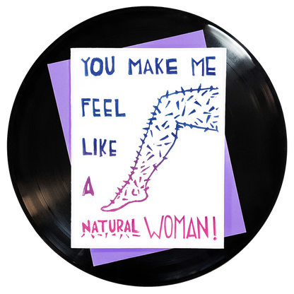 You Make Me Feel Like A Natural Woman Greeting Card 6-Pack Inspired By Music