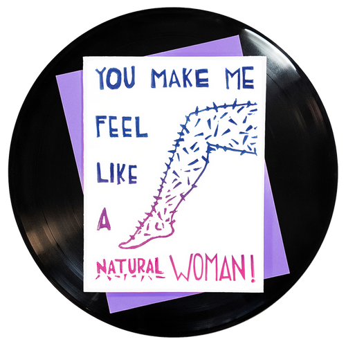 You Make Me Feel Like A Natural Woman Greeting Card 6-Pack Inspired By Music
