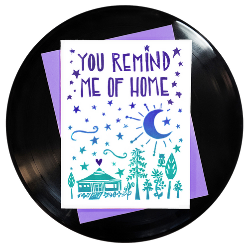 You Remind Me Of Home Greeting Card 6-Pack Inspired By Music