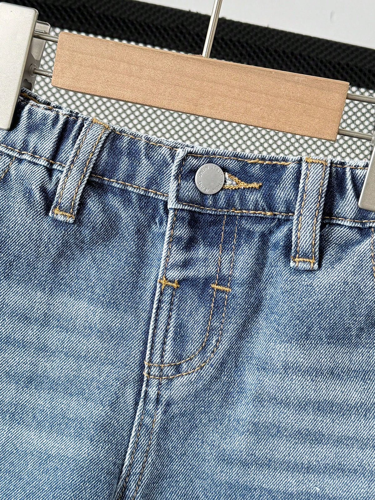 Young BoyLoose Straight Leg Blue Denim Jeans