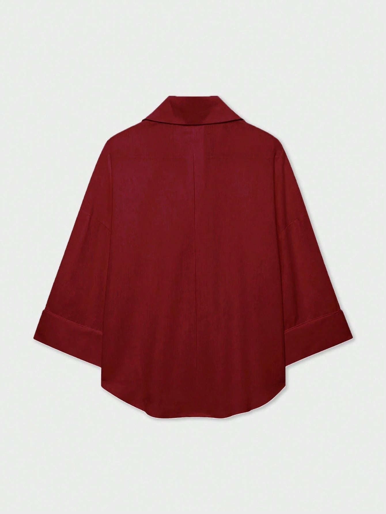 YROOE Fashion Casual Versatile Women's Shirt- Red, Minimalist, Business Casual, Daily Commute, Simple Elegant, Spring/Summer/Autumn/Winter