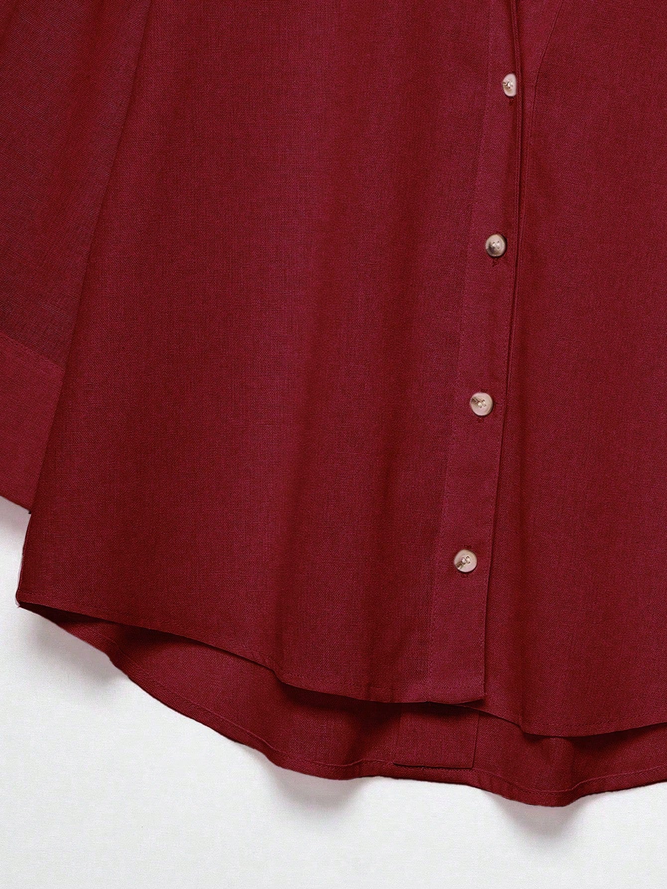 YROOE Fashion Casual Versatile Women's Shirt- Red, Minimalist, Business Casual, Daily Commute, Simple Elegant, Spring/Summer/Autumn/Winter