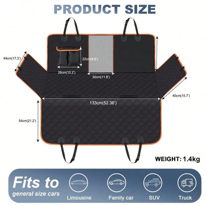 YVDKL Dog Car Seat Cover, Waterproof Rear Seat, Dog Hammock Style Design, Protects Your Car From Scratches, Hair, And Dirt. Easy To Install And Clean, Universal Pet Seat Cover.