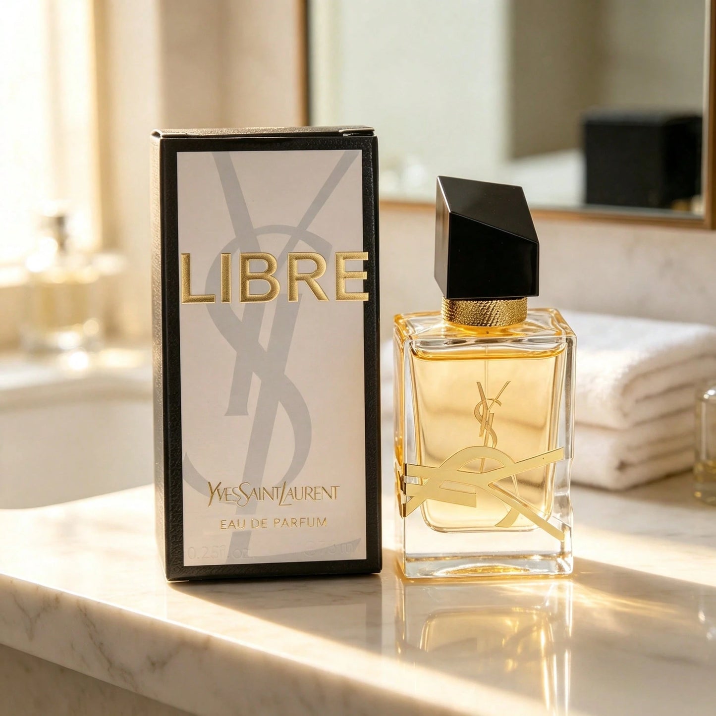 Yves Saint Laurent YSL Libre Eau De Parfum For Women, Floral Scent, Mini Travel Size, 7.5 Ml/ 0.25 Fl Oz