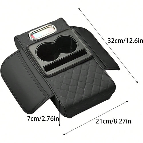 ZBEZBE Car Armrest Storage Box, Car ArmrestPad, Central Armrest Box, PremiumErgonomic Armrest Box, ComfortableDriving Upgrade, Wear-Resistant AndEasy To Clean, Fit Multiple VehicleModels, New Tissue B
