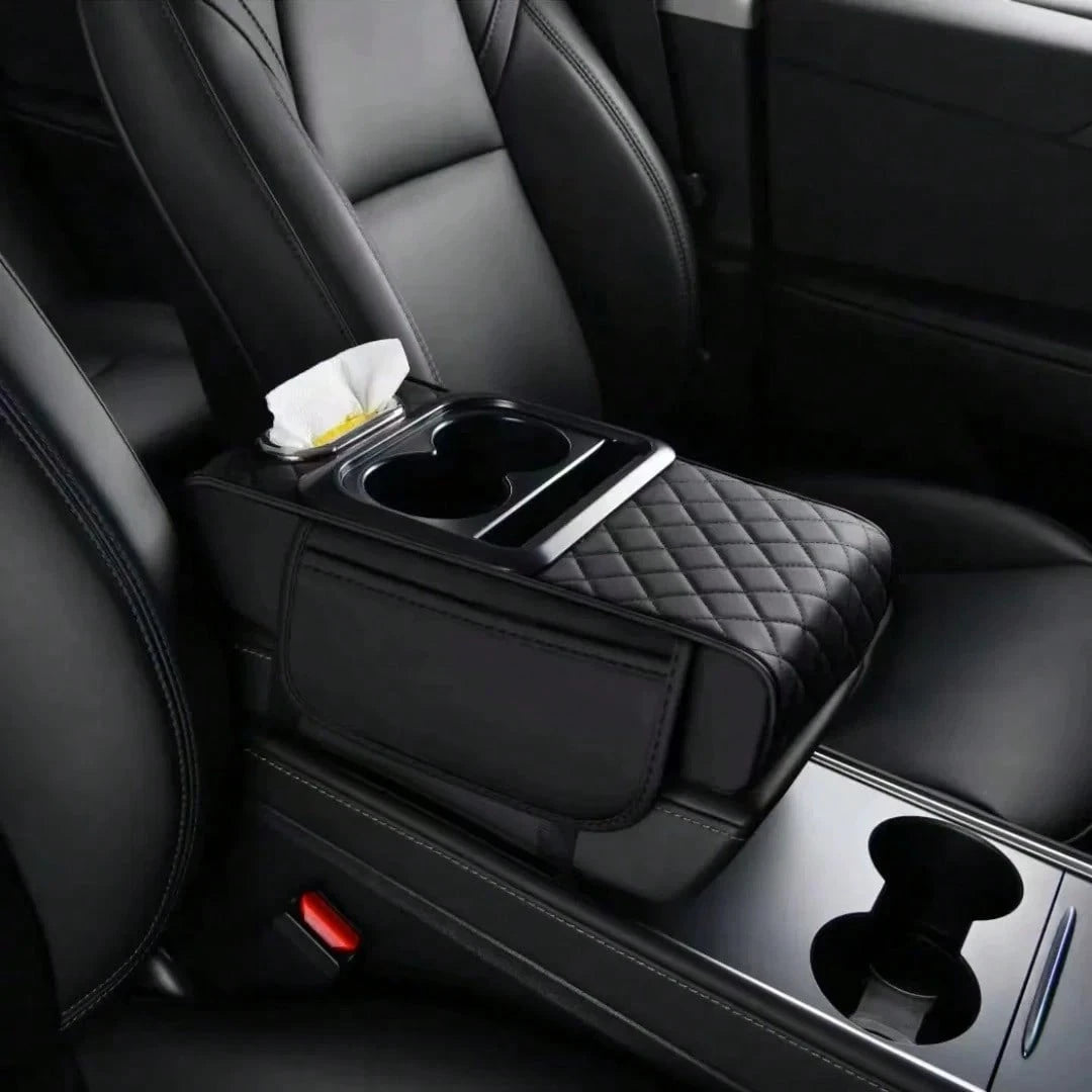ZBEZBE Car Armrest Storage Box, Car ArmrestPad, Central Armrest Box, PremiumErgonomic Armrest Box, ComfortableDriving Upgrade, Wear-Resistant AndEasy To Clean, Fit Multiple VehicleModels, New Tissue B