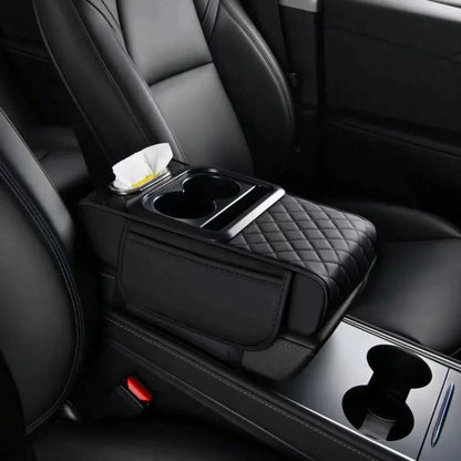 ZBEZBE Car Armrest Storage Box, Car ArmrestPad, Central Armrest Box, PremiumErgonomic Armrest Box, ComfortableDriving Upgrade, Wear-Resistant AndEasy To Clean, Fit Multiple VehicleModels, New Tissue B