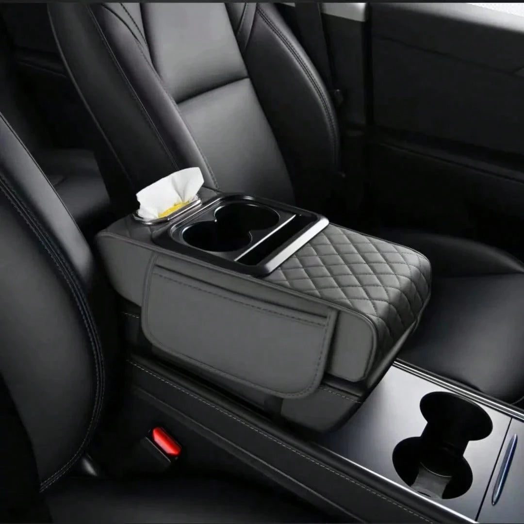 ZBEZBE Car Armrest Storage Box, Car ArmrestPad, Central Armrest Box, PremiumErgonomic Armrest Box, ComfortableDriving Upgrade, Wear-Resistant AndEasy To Clean, Fit Multiple VehicleModels, New Tissue B
