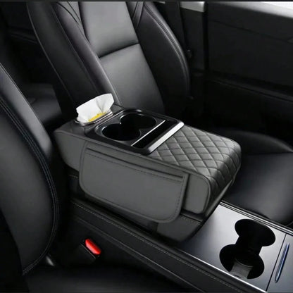ZBEZBE Car Armrest Storage Box, Car ArmrestPad, Central Armrest Box, PremiumErgonomic Armrest Box, ComfortableDriving Upgrade, Wear-Resistant AndEasy To Clean, Fit Multiple VehicleModels, New Tissue B