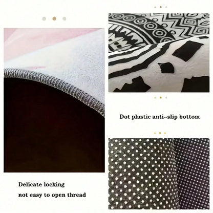 Zebra Striped Pattern Car Floor Mat, Crystal Velvet Material, Four-Piece Set With Trunk Pad, Travel Accessories, Fun Design, Protective Cover, Suitable For Family Car Interiors Of SUVs, Cars And Miniv