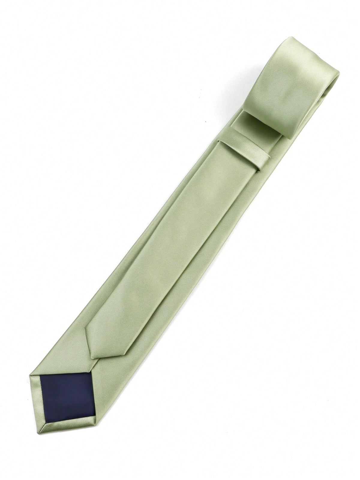 ZLQ&GOU 1pc Men Sage Green Necktie, Satin Soft Slim Tie, Suitable For Wedding, Party, Gathering Men Necktie